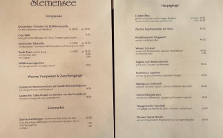Sternensee menu