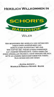 Schori's Bahnhof menu