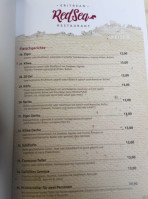 Red Sea menu