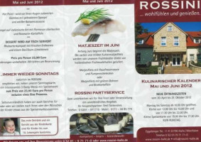 Rossini Gastronomie Gmbh menu