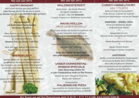 Rossini Gastronomie Gmbh menu