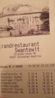Strandrestaurant Swantewit menu