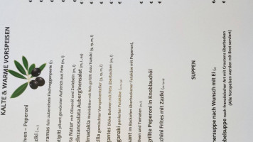Zum Bauer menu