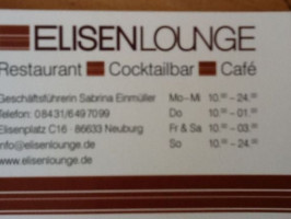 Elisenlounge Cafe Cocktailbar Restaurant outside