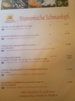 Tauber's Johannes Zeche Und menu