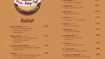 Pizza Kebab Treff menu