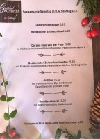 Gasthof Grundner menu