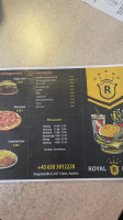Royal Kebap menu
