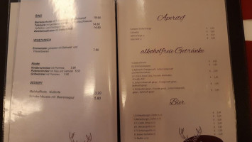 Gasthaus z Braunen Hirschen menu