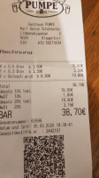 Gasthaus Zum Großglockner menu