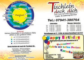 Tischlein Deck Dich menu