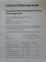 Gasthof Loewen Untersiggenthal menu
