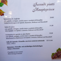 Ristorante Ticinella menu