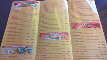 Curry House menu