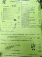 Bacchushof menu