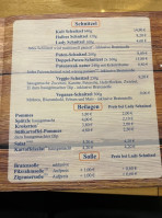 Gaststätte Schnitzel Charly menu