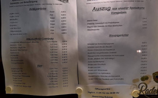Gaststaette Zum Bahnhof menu