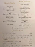 L'Ecu menu