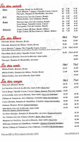 Auberge du Plan-Jacot menu