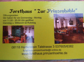 Forsthaus Zur PrinzenhÖhle inside