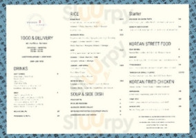 Modern Korean menu