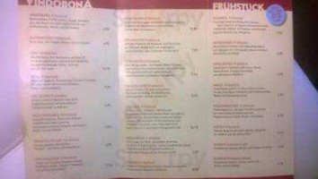 Cafe Vindobona menu