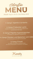 Kanitz Cafe menu