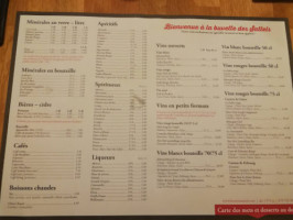 Buvette Des Sattels menu