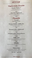Anniva menu
