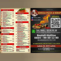 Pizzeria Edessa Lafnitz menu