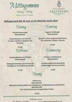 Schlosswirt Tratzberg menu
