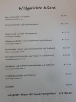 Landgasthaus Zum Goldenen Hahn menu
