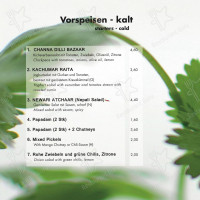 Masala food and culture menu