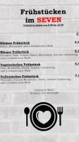 Pizzeria Seven Café menu