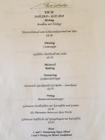 Gasthaus Thalstube menu