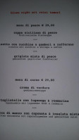 Trattoria Le Torri menu