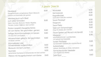 Gruber`s Heuriger menu