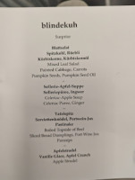 Blinde Kuh menu