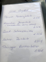 Cafè Gisela U. Bäckerei Meyer menu