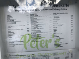 Peter's Sports- Biergarten menu