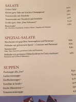 Zum Schwanen menu