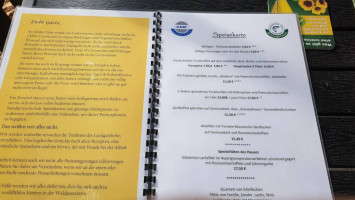Waldgaststätte Cleric menu