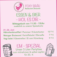 Foxy Bräu · Brauerei food