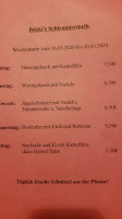 Gaststätte Schlemmermeile menu