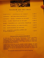 Lapidarium menu