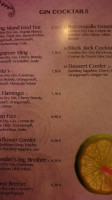 Hemingway Restaurant & Bar menu