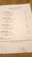 Winery Straußwirtschaft Daniel Bach menu