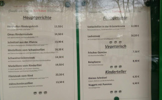Kurhaus Bueltermann menu