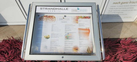 Strandhalle Gromitz GmbH menu