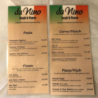 Da Nino, Pizzeria Eiscafe menu